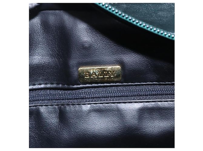 BALLY Borsa a mano in pelle verde oro Auth BA8440 D'oro - vista 19