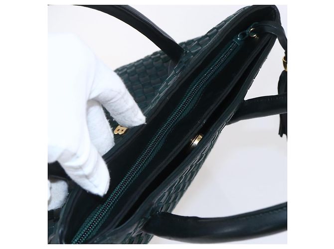 BALLY Borsa a mano in pelle verde oro Auth BA8440 D'oro - vista 6