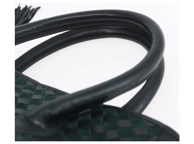 BALLY Borsa a mano in pelle verde oro Auth BA8440 D'oro - vista 8