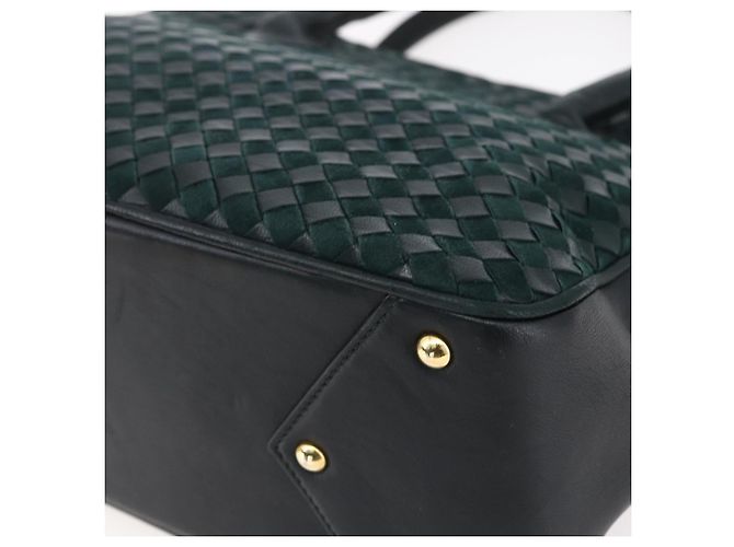 BALLY Borsa a mano in pelle verde oro Auth BA8440 D'oro - vista 9