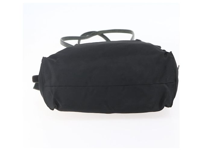 PRADA Borsa a mano in nylon nero argento Auth 154514 - vista 5