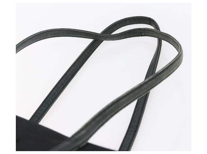 PRADA Borsa a mano in nylon nero argento Auth 154514 - vista 8