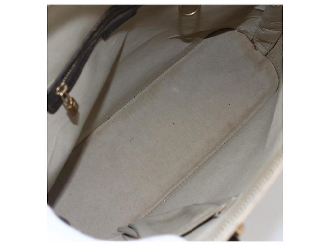 LOUIS VUITTON Mini Alma Alto Borsa a Mano Monogramma Khaki M92203 LV Auth 153516 Cachi - vista 10