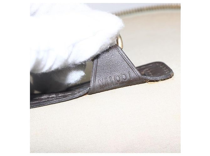 LOUIS VUITTON Mini Alma Alto Borsa a Mano Monogramma Khaki M92203 LV Auth 153516 Cachi - vista 12