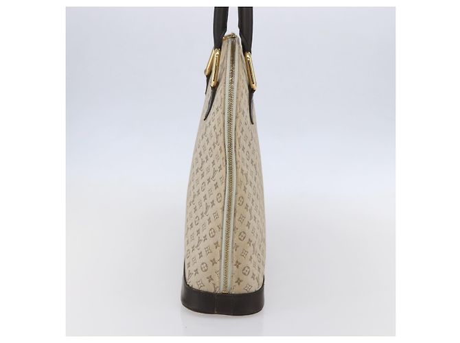 LOUIS VUITTON Mini Alma Alto Borsa a Mano Monogramma Khaki M92203 LV Auth 153516 Cachi - vista 4