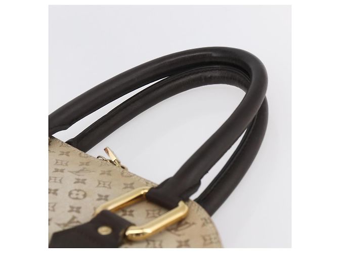 LOUIS VUITTON Mini Alma Alto Borsa a Mano Monogramma Khaki M92203 LV Auth 153516 Cachi - vista 8