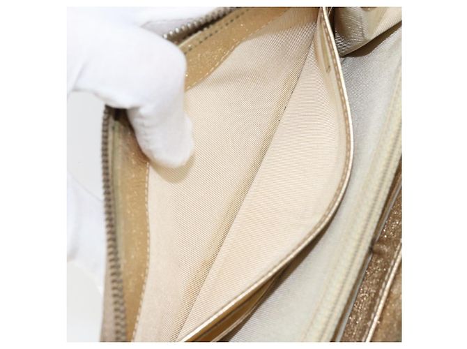 CHANEL 2.55 Portafoglio Lungo Matelassé in Pelle di Agnello Oro CC Auth yk19525 D'oro - vista 19
