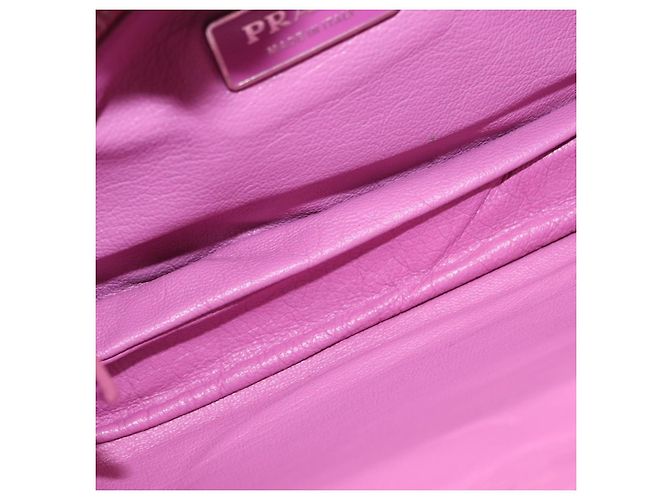 PRADA Pochette a Catena in Pelle Argento Viola Auth 148623V Porpora - vista 10
