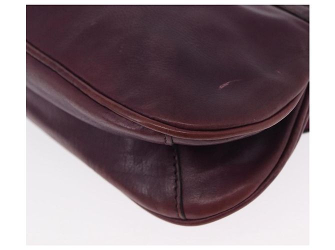 PRADA Pochette a Catena in Pelle Argento Viola Auth 148623V Porpora - vista 17
