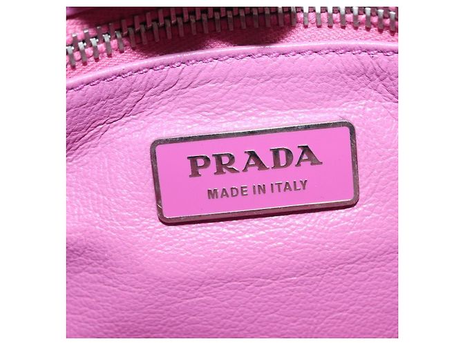 PRADA Pochette a Catena in Pelle Argento Viola Auth 148623V Porpora - vista 20