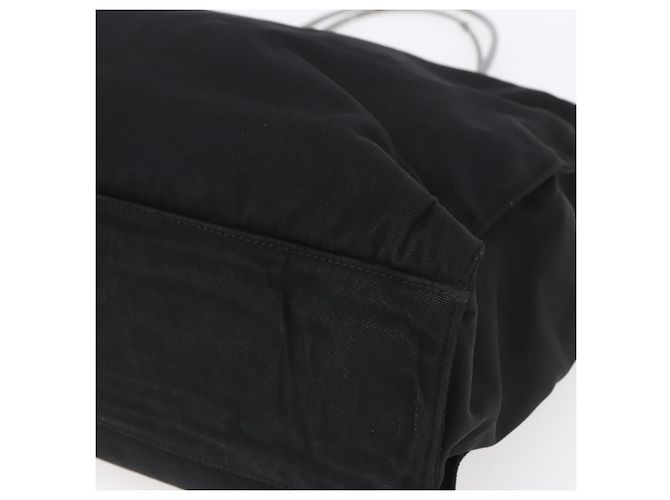 Bamboo Borsa a Spalla Gucci GG Supreme in PVC Nylon 3 Pezzi Beige Nero Auth ka378 - vista 14