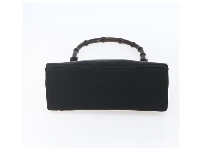 Bamboo Borsa a Spalla Gucci GG Supreme in PVC Nylon 3 Pezzi Beige Nero Auth ka378 - vista 21