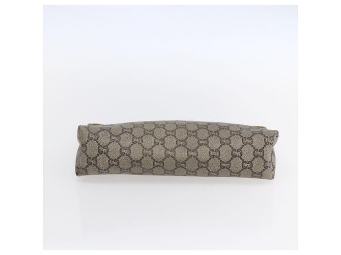 Bamboo Borsa a Spalla Gucci GG Supreme in PVC Nylon 3 Pezzi Beige Nero Auth ka378 - vista 6