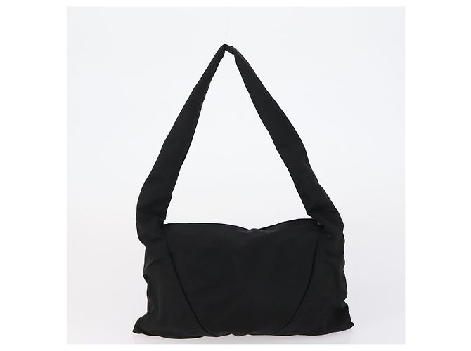 Autre Marque BOTTEGA VENETA Borsa a Mano Nylon Satin 2 Set Nero Auth bs30819 - vista 11