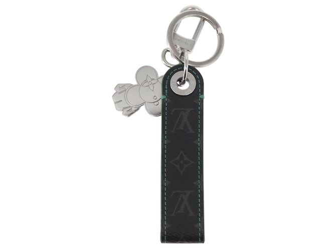 LOUIS VUITTON Monogram Eclipse Drache Vivienne Schlüsselanhänger Grün LV Auth 152664 Monogramm - Ansicht 3