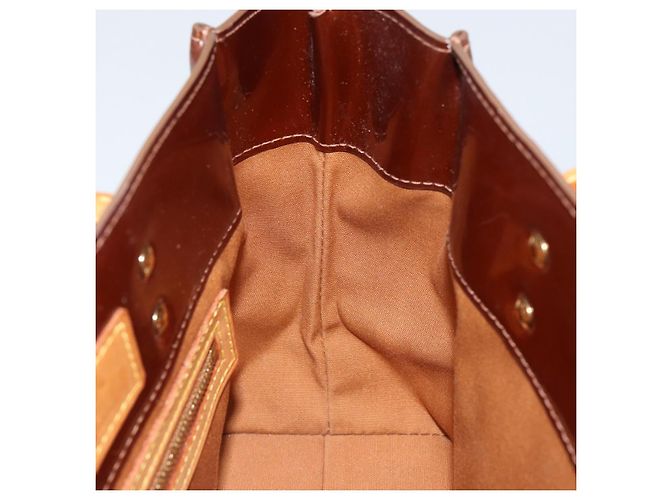 LOUIS VUITTON Borsa a Mano Monogram Vernis Reade PM Bronzo M91146 LV Auth BA7913 - vista 20