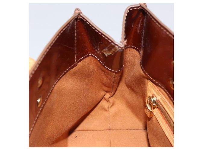 LOUIS VUITTON Borsa a Mano Monogram Vernis Reade PM Bronzo M91146 LV Auth BA7913 - vista 21