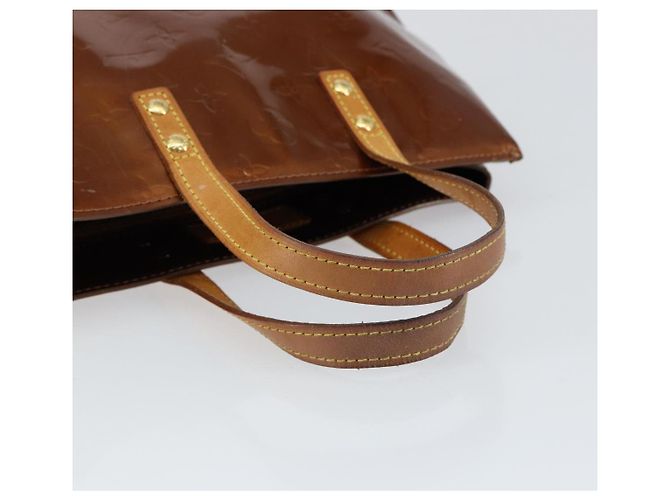 LOUIS VUITTON Borsa a Mano Monogram Vernis Reade PM Bronzo M91146 LV Auth BA7913 - vista 7