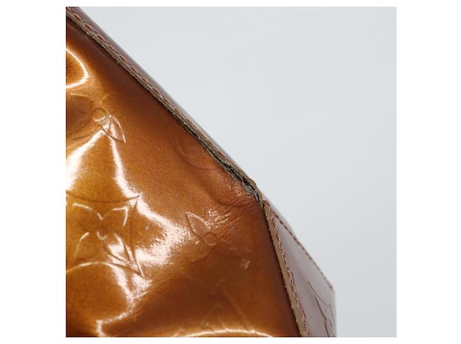LOUIS VUITTON Borsa a Mano Monogram Vernis Reade PM Bronzo M91146 LV Auth BA7913 - vista 9