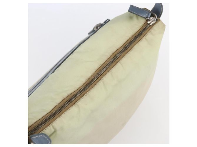 Borsa a Spalla PRADA in Nylon Pelle Beige Argento Autentica bs31155 - vista 6