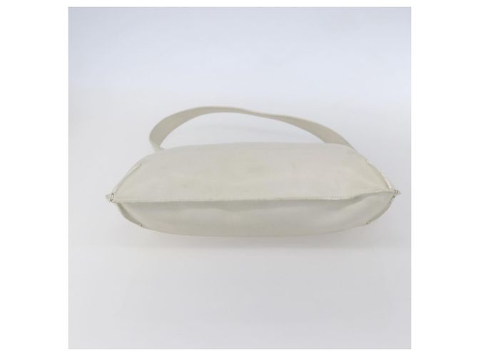 LOEWE Schultertasche aus Leder Weiß Silber Authentisch bs31203 - Ansicht 5