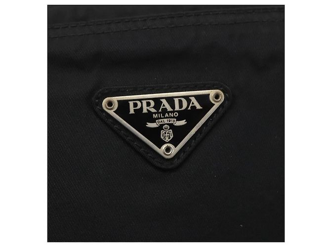 Borsa a Spalla PRADA in Nylon Nero Argento Autentica bs31163 - vista 18