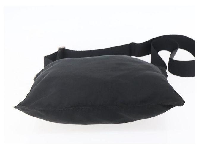 Borsa a Spalla PRADA in Nylon Nero Argento Autentica bs31163 - vista 5