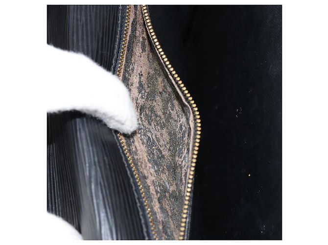 LOUIS VUITTON Borsa a Mano Epi Monceau 28 Nera M52122 LV Auth am9637 Nero - vista 11