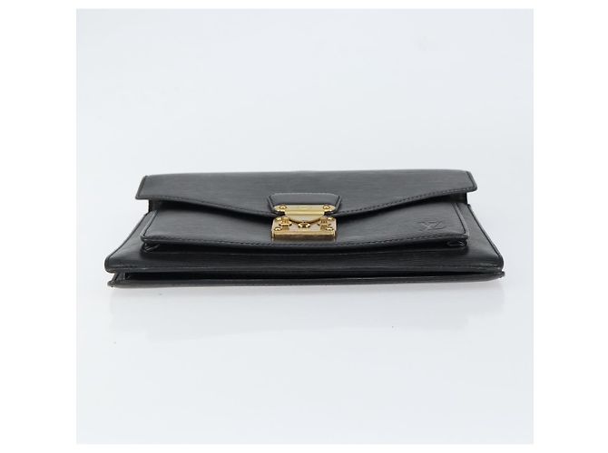 LOUIS VUITTON Borsa a Mano Epi Monceau 28 Nera M52122 LV Auth am9637 Nero - vista 5