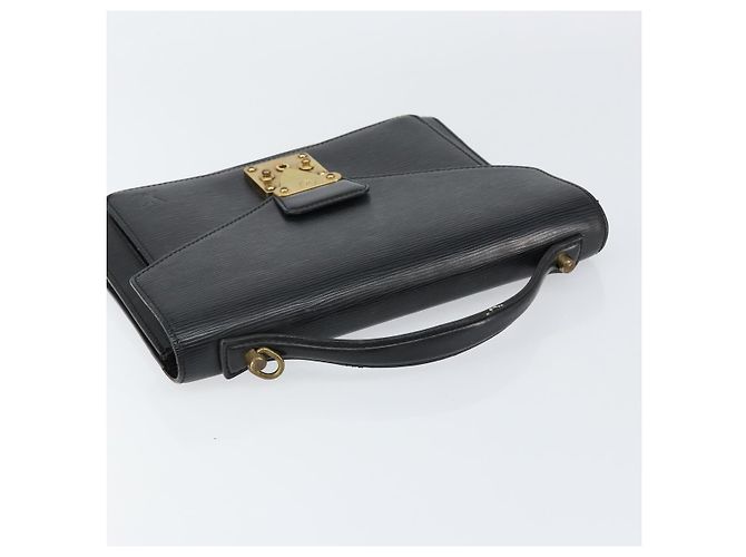 LOUIS VUITTON Borsa a Mano Epi Monceau 28 Nera M52122 LV Auth am9637 Nero - vista 6