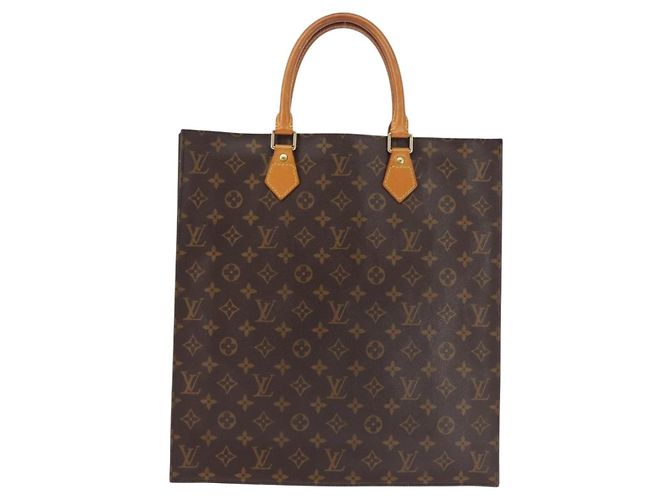 LOUIS VUITTON Borsa Sac Plat Monogram M51140 LV Auth MY201 Monogramma - vista 2