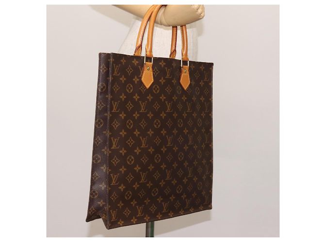 LOUIS VUITTON Borsa Sac Plat Monogram M51140 LV Auth MY201 Monogramma - vista 23