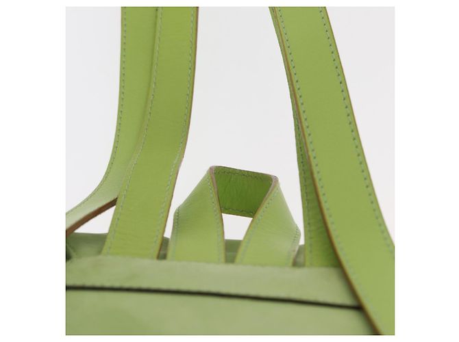 Zaino Salvatore Ferragamo in suede verde oro Auth BA7987 D'oro - vista 14