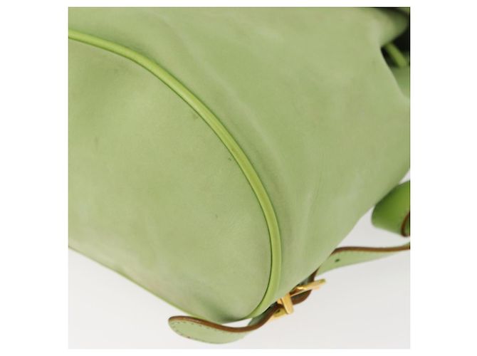 Zaino Salvatore Ferragamo in suede verde oro Auth BA7987 D'oro - vista 17