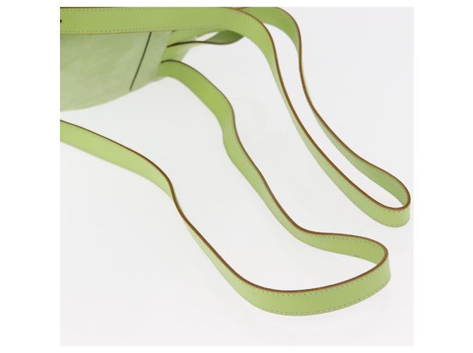 Zaino Salvatore Ferragamo in suede verde oro Auth BA7987 D'oro - vista 8