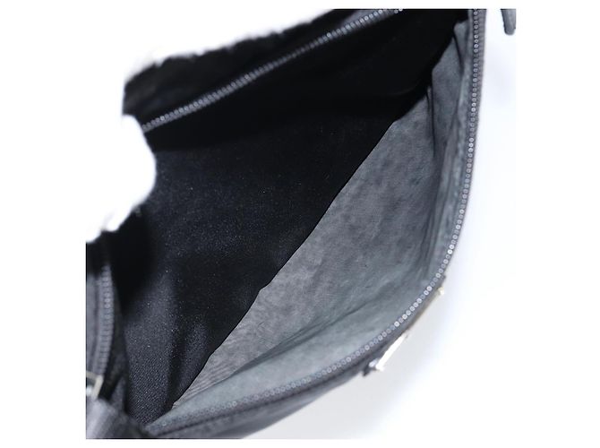 Borsa a Spalla PRADA in Nylon Nero Argento Autentica ka039 - vista 11