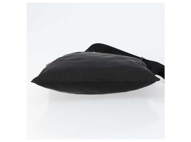 Borsa a Spalla PRADA in Nylon Nero Argento Autentica ka039 - vista 5