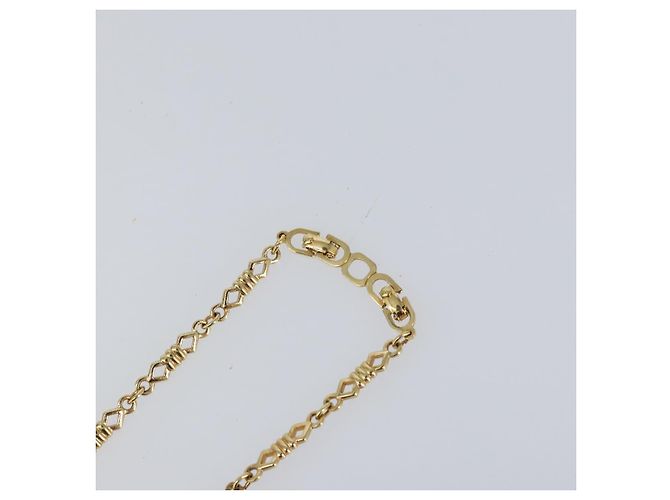 Collana a catena Christian Dior in metallo dorato Auth am9775 - vista 5