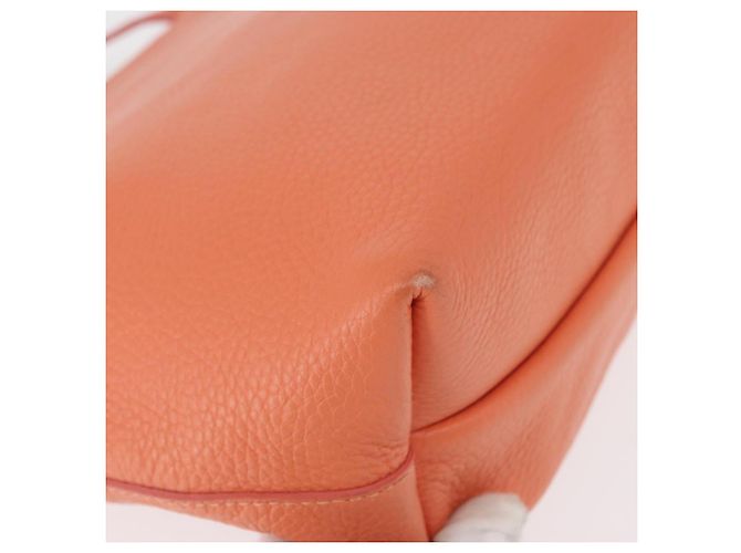 Borsa a mano Gancini in pelle rosa e oro Auth 153980 di Salvatore Ferragamo D'oro - vista 15
