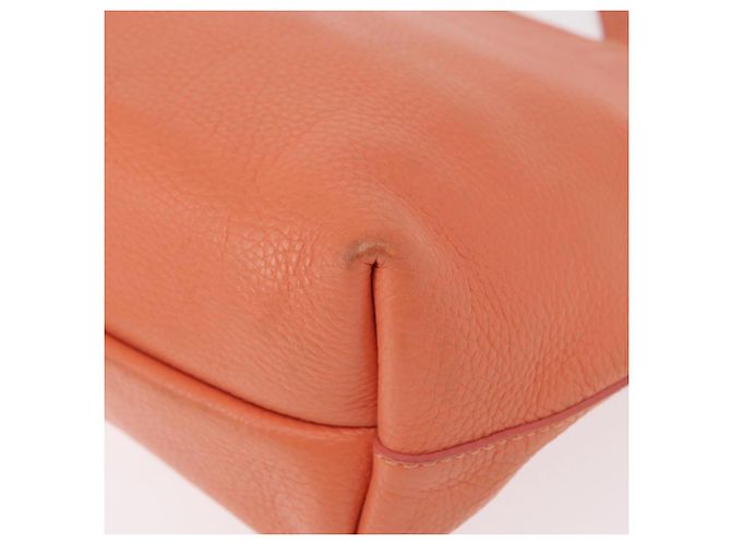 Borsa a mano Gancini in pelle rosa e oro Auth 153980 di Salvatore Ferragamo D'oro - vista 16