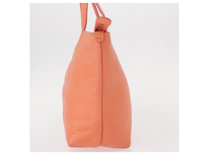 Borsa a mano Gancini in pelle rosa e oro Auth 153980 di Salvatore Ferragamo D'oro - vista 3