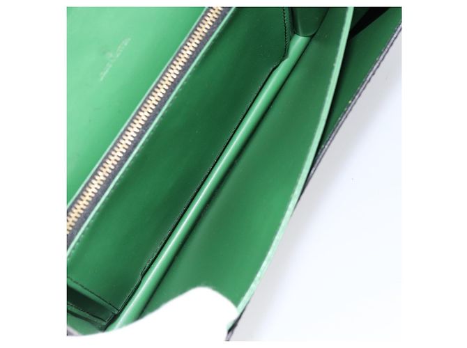 LOUIS VUITTON Borsa a Spalla Epi Free Run Verde Nero M52414 LV Auth bs30895 - vista 10