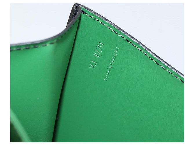 LOUIS VUITTON Borsa a Spalla Epi Free Run Verde Nero M52414 LV Auth bs30895 - vista 12