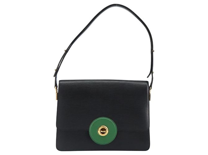 LOUIS VUITTON Borsa a Spalla Epi Free Run Verde Nero M52414 LV Auth bs30895 - vista 13