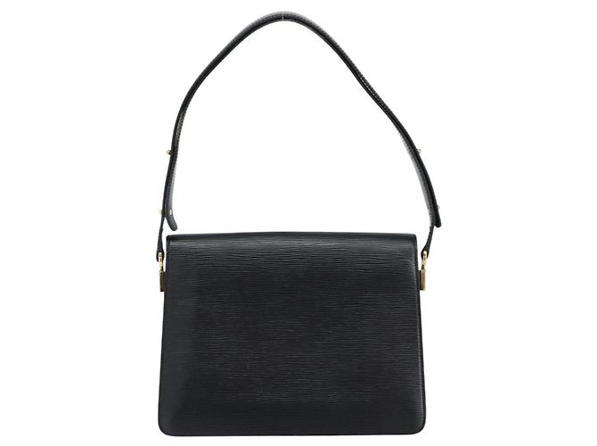 LOUIS VUITTON Borsa a Spalla Epi Free Run Verde Nero M52414 LV Auth bs30895 - vista 2