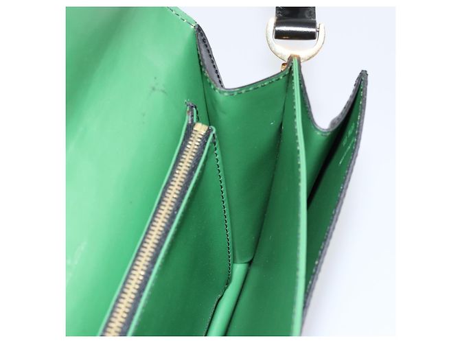 LOUIS VUITTON Borsa a Spalla Epi Free Run Verde Nero M52414 LV Auth bs30895 - vista 21