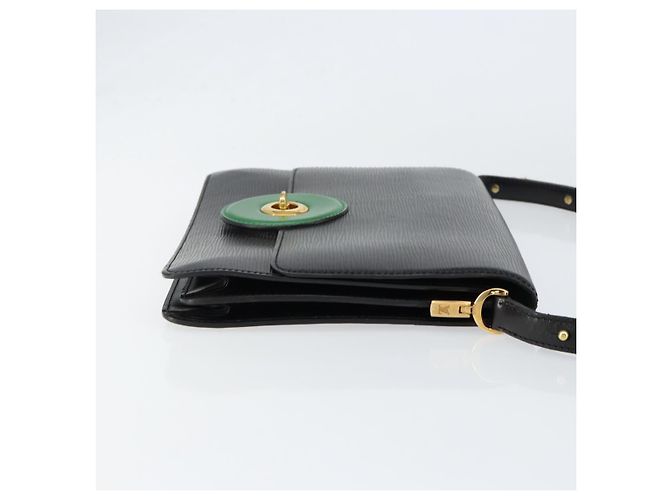 LOUIS VUITTON Borsa a Spalla Epi Free Run Verde Nero M52414 LV Auth bs30895 - vista 3
