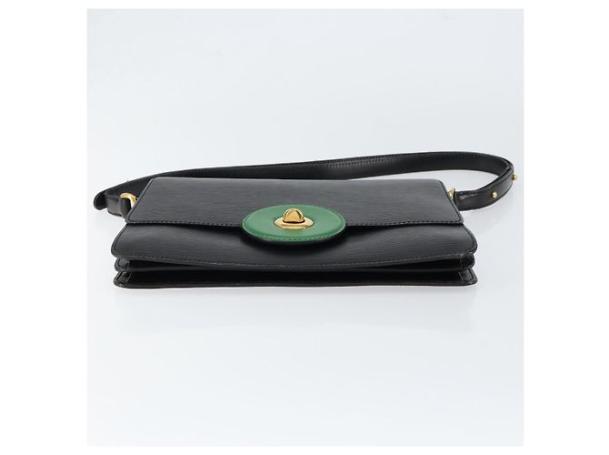 LOUIS VUITTON Borsa a Spalla Epi Free Run Verde Nero M52414 LV Auth bs30895 - vista 5