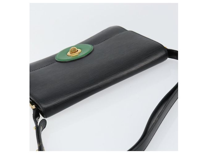 LOUIS VUITTON Borsa a Spalla Epi Free Run Verde Nero M52414 LV Auth bs30895 - vista 6