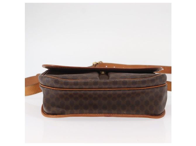 Céline CELINE Macadam Canvas Shoulder Bag PVC Leather Brown Gold Auth bs31207 Golden - view 5